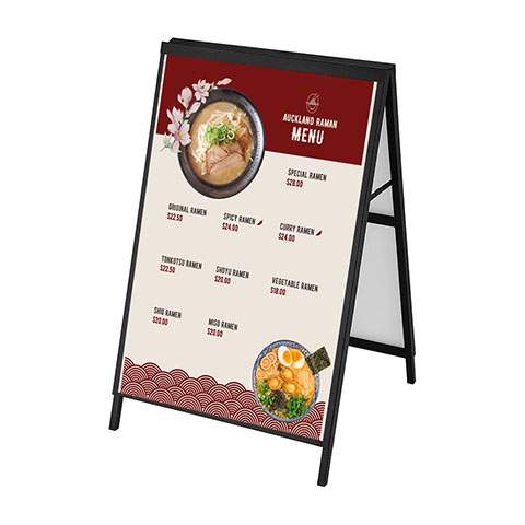 A-frame Sandwich Board Restaurant Menu 3