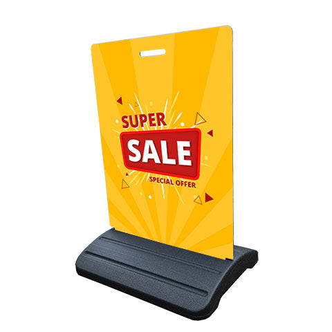 Foot path Sign Sale Open Special events 3