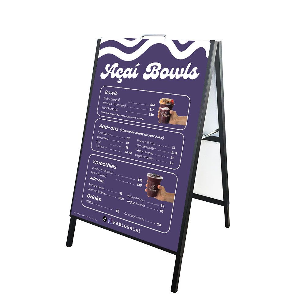 Maximizing Visibility at Outdoor Events: The Benefits of a Large A-Frame Sandwich Board Sign