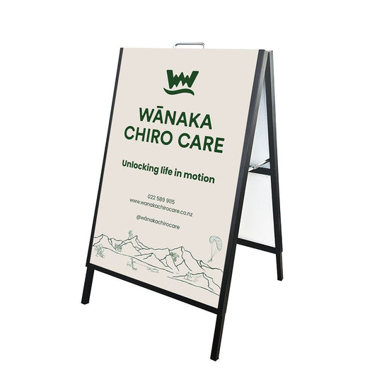 How a Chiropractor in Wanaka is Using an A-Frame Footpath Sign to Boost Business