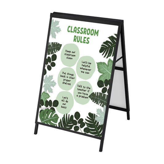 A-frame Sandwich Board School Classroom Template 1