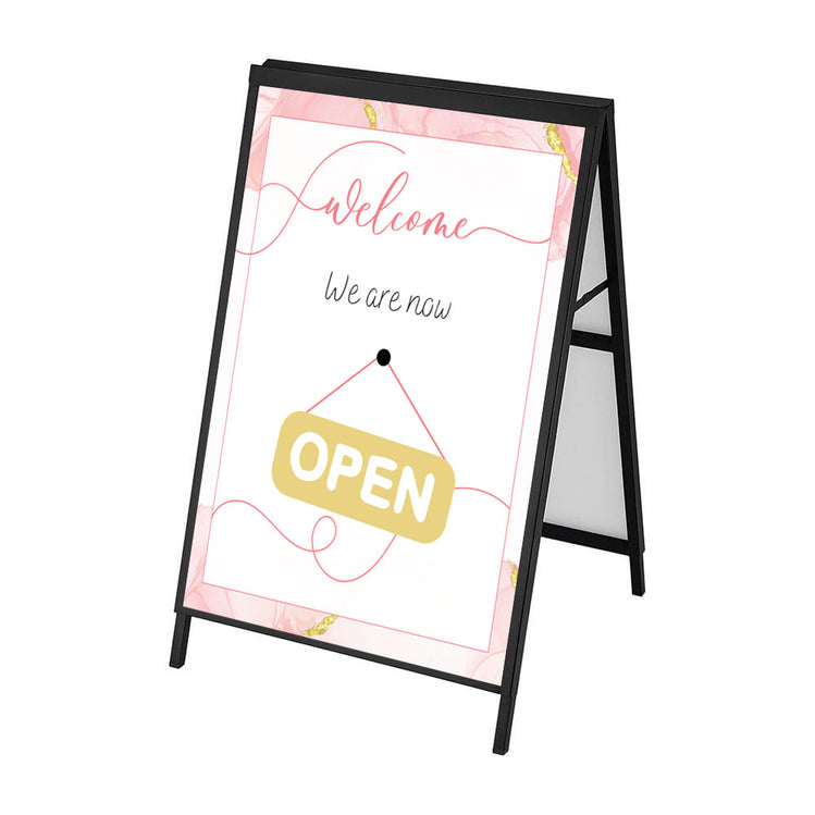 Open Sign A Frame Templates for A-frame Sandwich Boards: Business Ideas and Inspiration ...