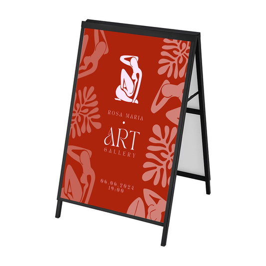 a-frame sign for art 8