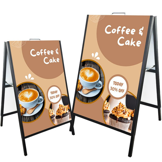 Large A-frame Sandwich Board Sign with ACM Board